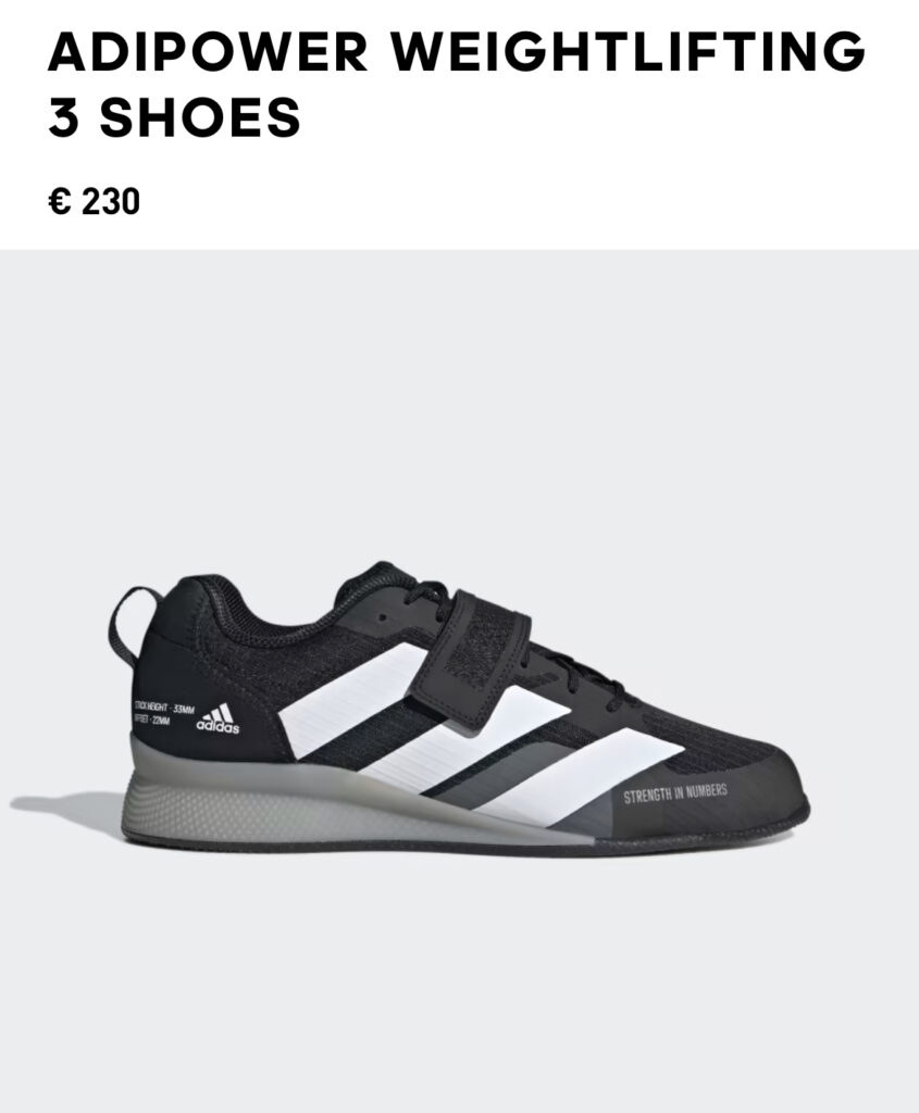 Adidas Adipower 3 painonnostokengät